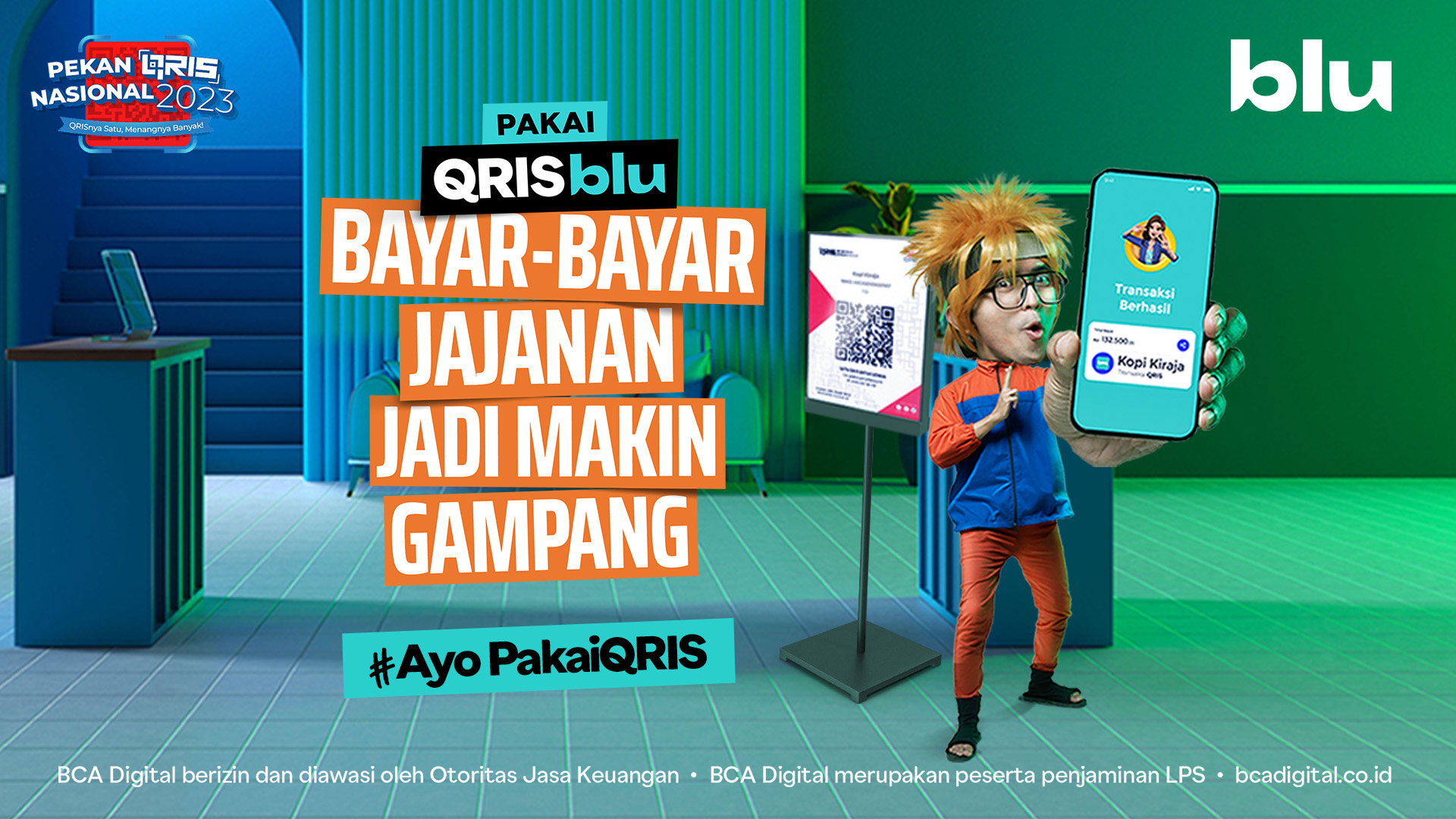 Pakai QRIS blu, Bayar-bayar Jajanan Jadi Makin Gampang